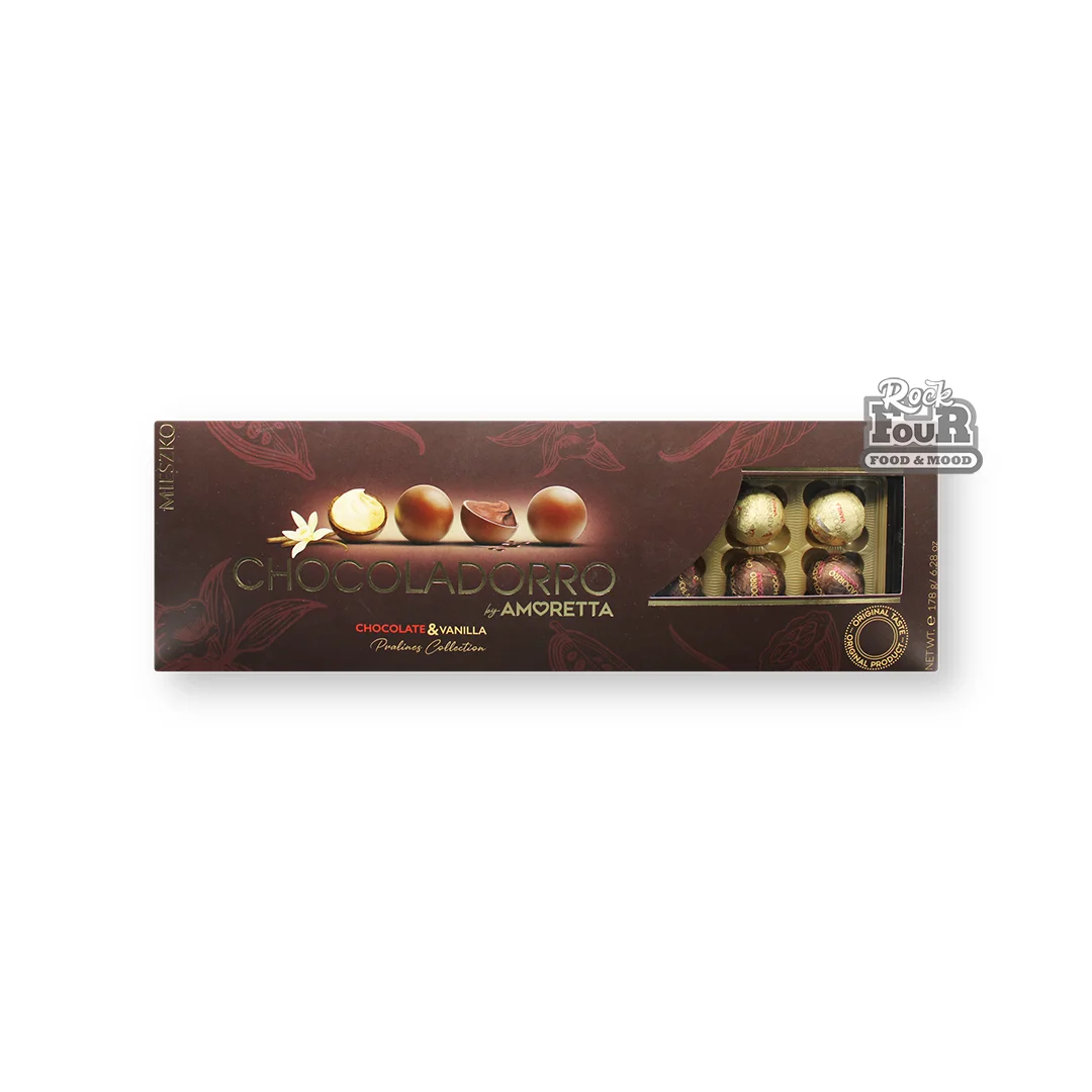 Շոկոլադե և վանիլային պրալին կոնֆետներ «Mieszko Chocoladorro by Amoretta» 178գ